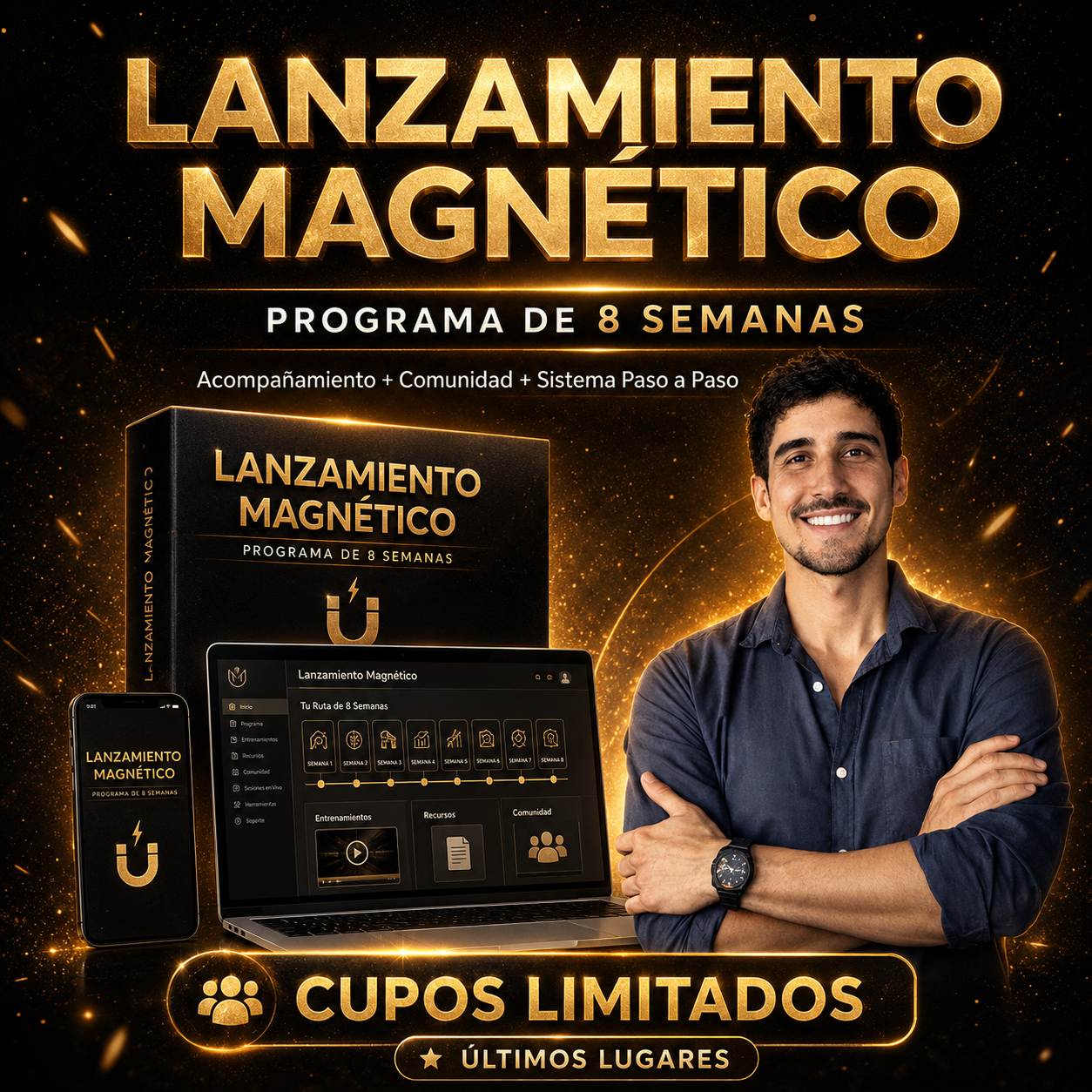 LANZAMIENTO MAGNÉTICO - 8 SEMANAS + ACOMPAÑAMIENTO + COMUNIDAD