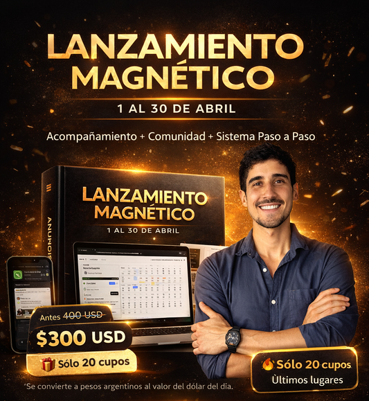 LANZAMIENTO MAGNÉTICO - 1 AL 30 DE ABRIL + ACOMPAÑAMIENTO + COMUNIDAD