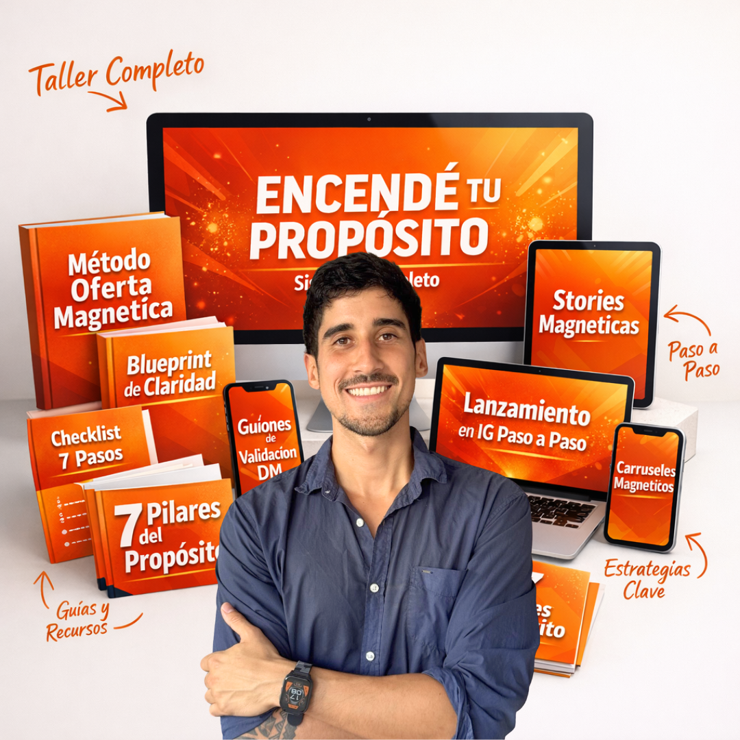 TALLER 3 DÍAS EN VIVO ENCENDÉ TU PROPÓSITO + BONOS