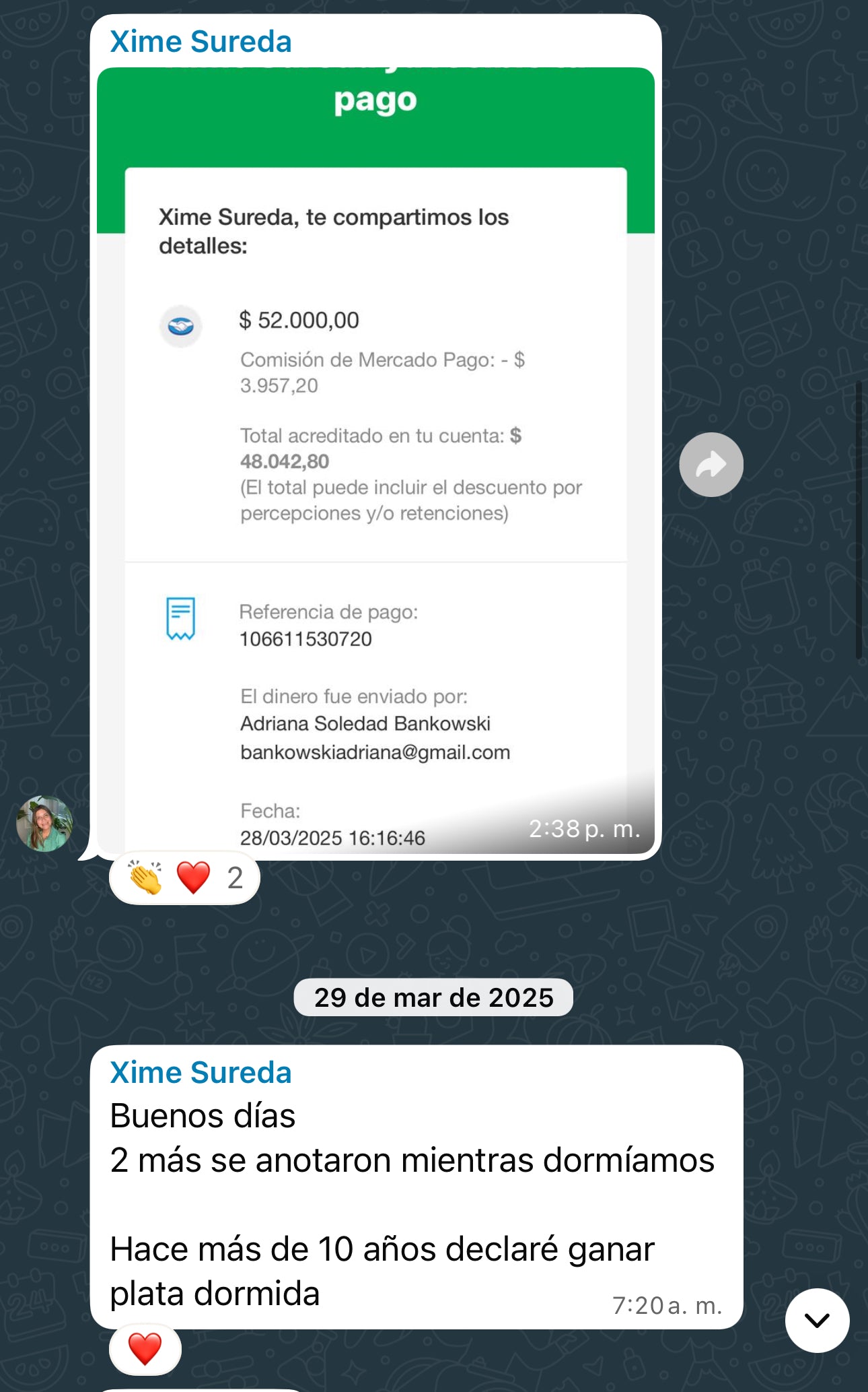 Testimonio WhatsApp 3