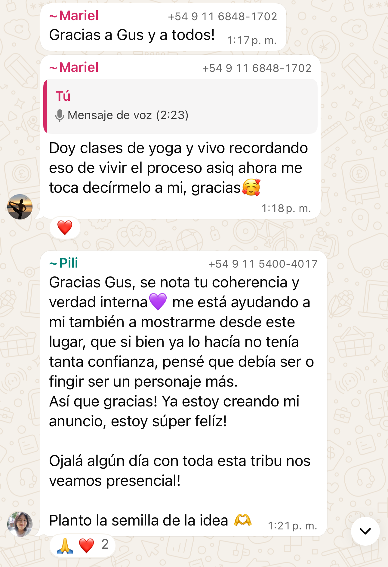 Testimonio comunidad 7